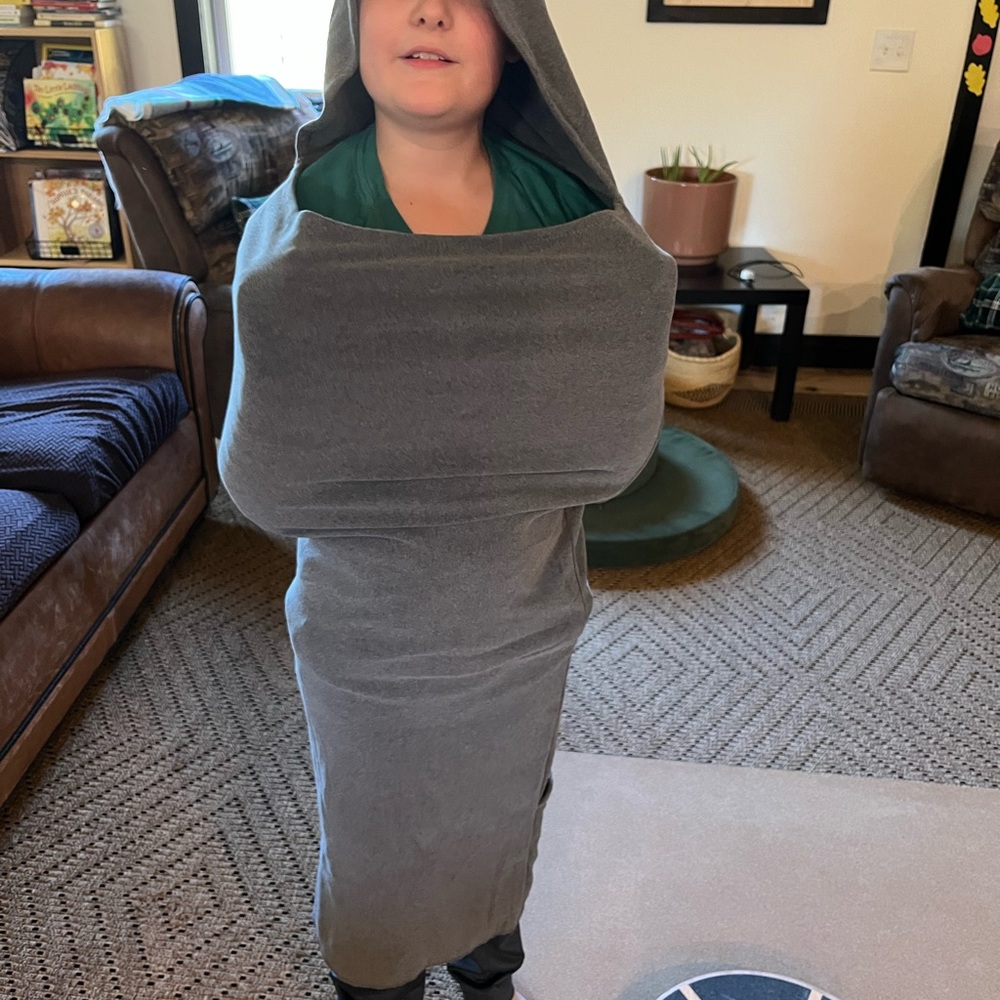 Cozy Gray Hooded Sleep Pod